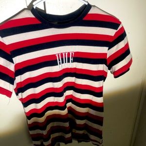 HUF: RED STRIPED SHIRT